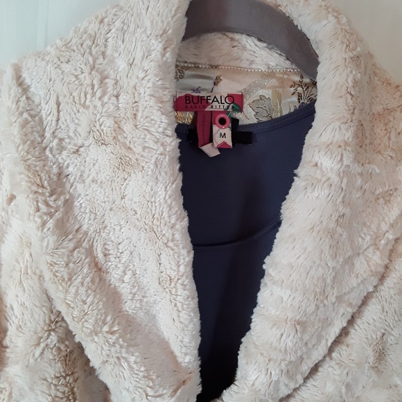 Faux fur Buffalo David Bitton Teddy Bear Blazer - Picture 7 of 8